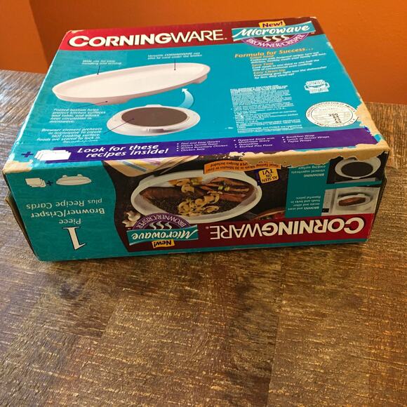 Corningware Microwave Oven Browner Crisper Dish Tray Plate Platter NEW IN BOX - Picture 8 of 9